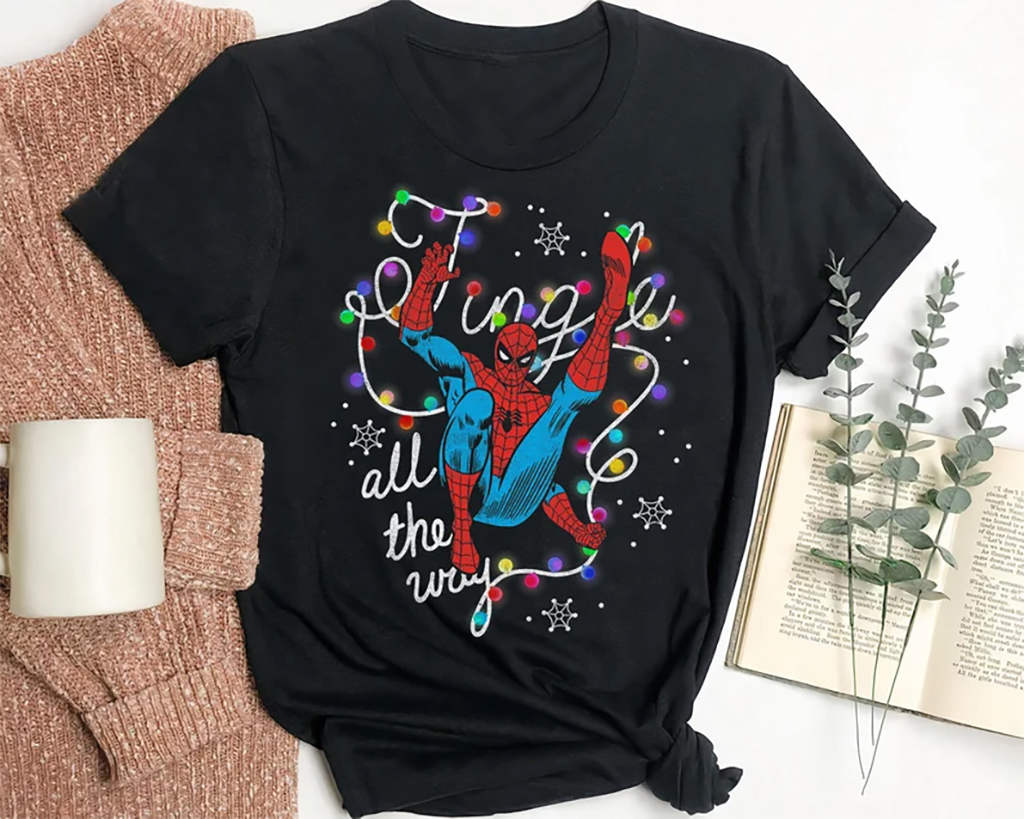 Spiderman Christmas T-shirts to Spice up Your Christmas Celebrations